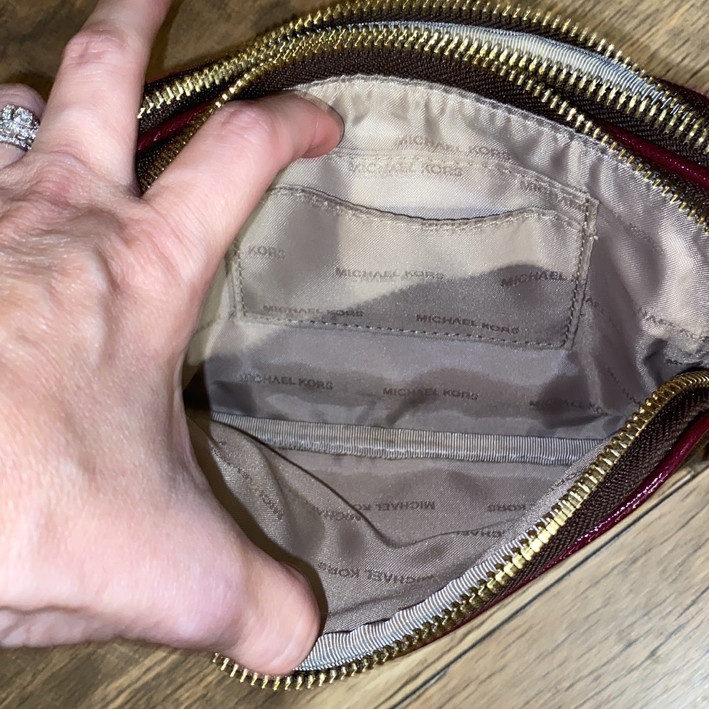 Michael Kors Brown and Burgundy Crossbody Bag - Picture 10 of 10
